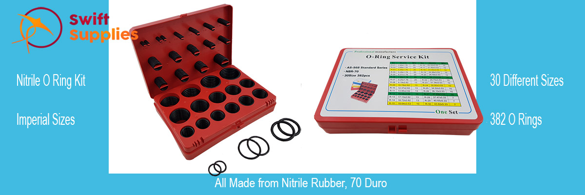 Imperial Size Nitrile Rubber O Ring Kit